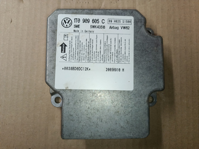 Модуль-процесор управління подушки безпеки 1T0909605C VAG