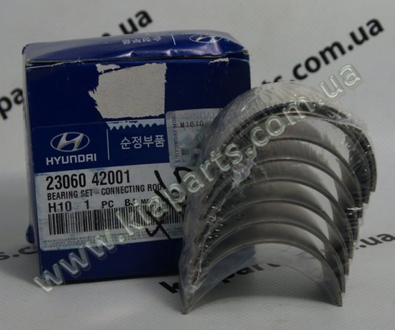 Вкладиші коленвала, корінні, комплект, стандарт (STD) 2306042001 HYUNDAI