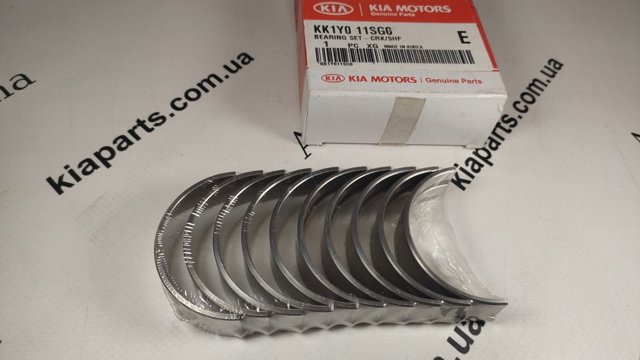 Вкладиші коленвала, корінні, комплект, стандарт (STD) KK1Y011SG0 HYUNDAI