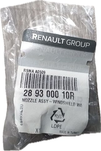 Форсунка омивача лобового скла 289300010R RENAULT