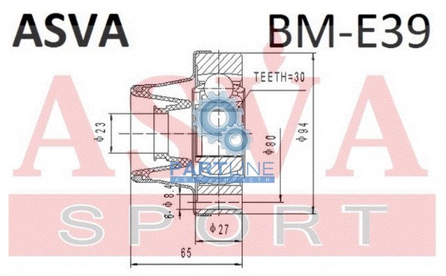 Шарнір рівних кутових швидкостей | bmw 5 e39 96- BM-E39