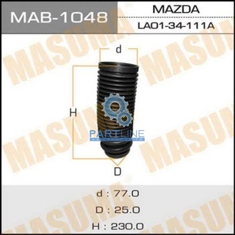 Пыльник стоек masuma MAB1048