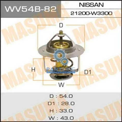 Термостат masuma  wv54b-82 WV54B82