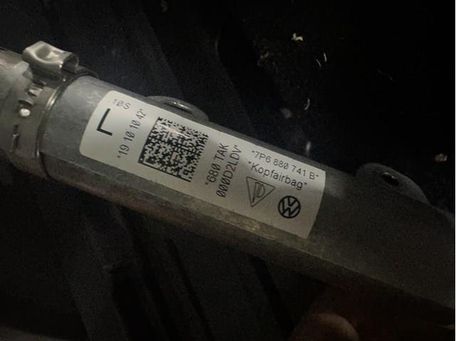 Подушка безпеки, шторка бічна, ліва, AIRBAG 7P6880741B VAG