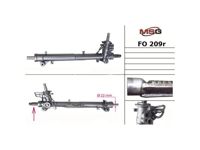 Рейковий рульовий механізм 2S613200B256 FORD