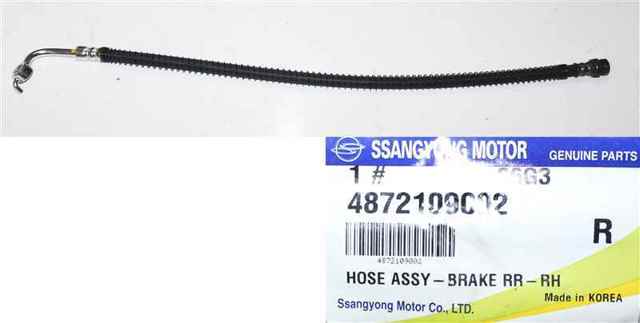 Шланг гальмівний задній, правий 4872109002 SSANG YONG