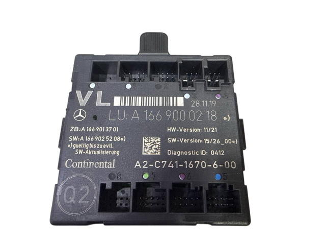 Блок комфорту передніх дверей A1669000218 MERCEDES