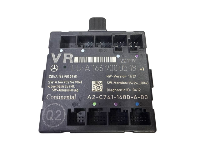 Блок комфорту передніх дверей A1669004302 MERCEDES