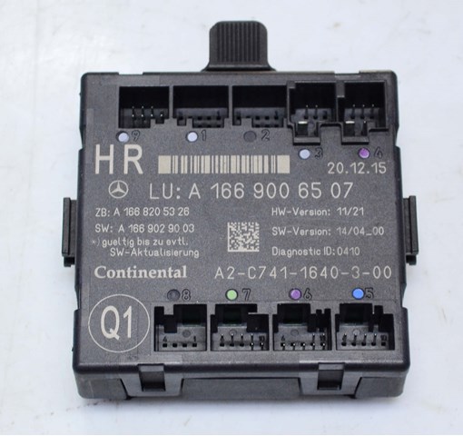 Блок комфорту задніх дверей A1669006507 MERCEDES