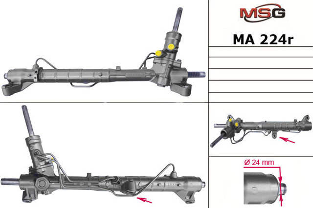 Рейковий рульовий механізм BBM432110A MAZDA