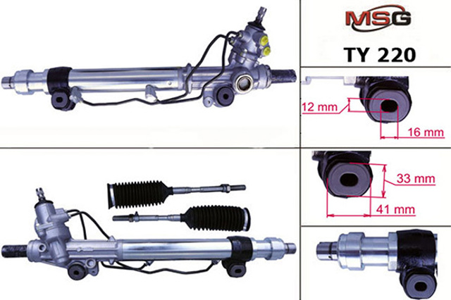 Рульова рейка TY220 MS GROUP