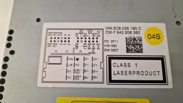 Магнітола 7640208360 BOSCH