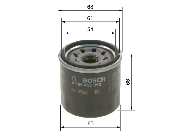 Фільтр масла 0986452058 BOSCH