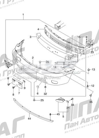 Кожух бампера переднього S6720003 GM