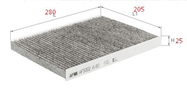 Фільтр, повітря у внутрішній простір AF5002A ALPHA FILTER