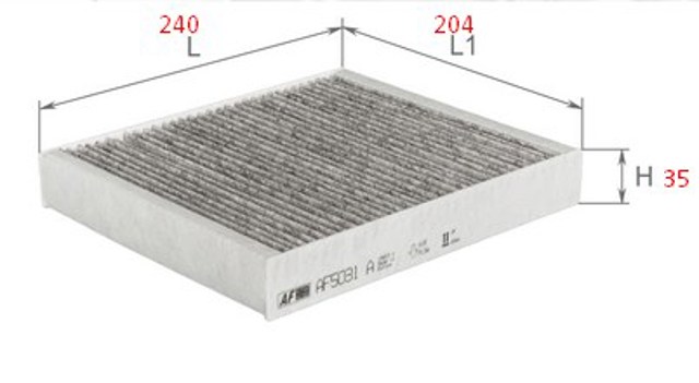 Фільтр салону AF5031A ALPHA FILTER