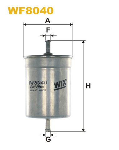 Фільтр палива WF8040 WIX