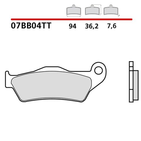 Задні колодки 07BB04TT BREMBO