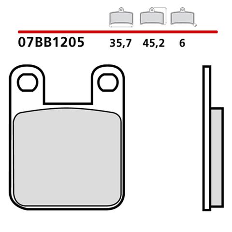 Гальмівні колодки 07BB1205 BREMBO