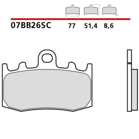 Гальмівні колодки 07BB26LA BREMBO