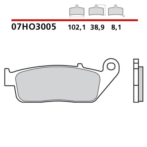 Гальмівні колодки 07HO3005 BREMBO