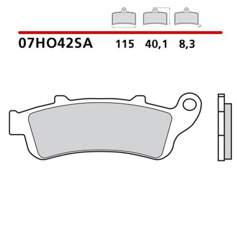 Передні гальмівні колодки 07HO42SA BREMBO