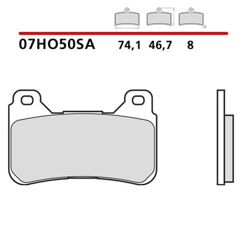 Гальмівні колодки 07HO50SA BREMBO