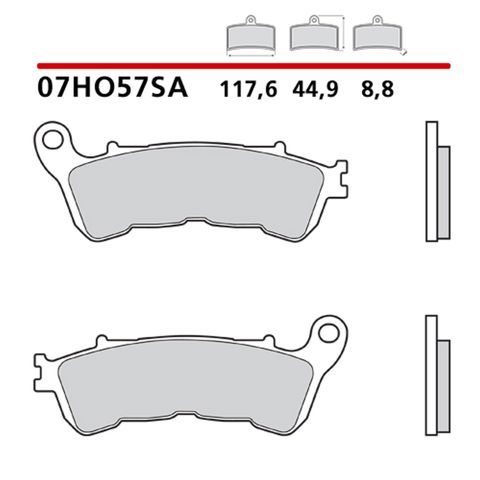 Передні гальмівні колодки 07HO57SA BREMBO