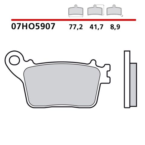 Задні колодки 07HO5907 BREMBO