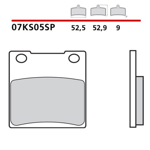 Задні дискові колодки 07KS05SP BREMBO