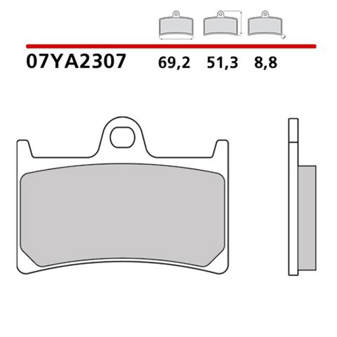 Колодки передні 07YA2307 BREMBO