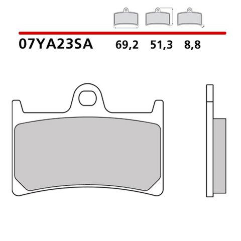 Колодки гальмівні передні, дискові 07YA23SA BREMBO