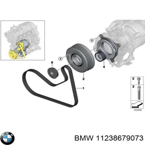 Шків колінчастого вала 11238679073 BMW