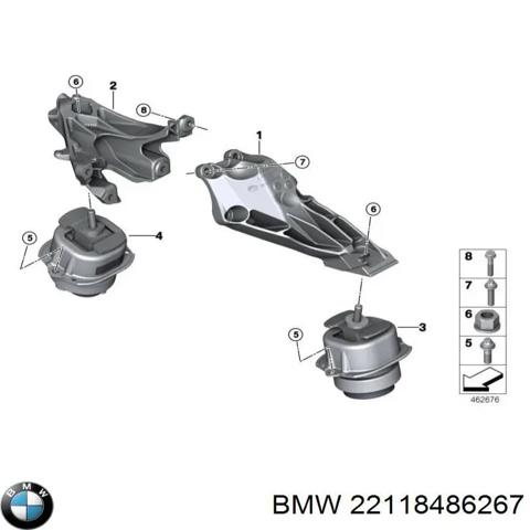 Ліва подушка двигуна 22118486267 BMW