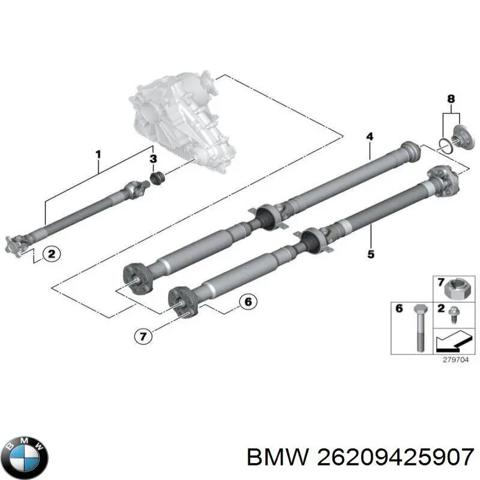Кардан передній 26209425907 BMW