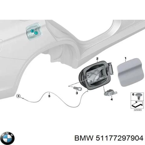 Горловина бензобака 51177297904 BMW