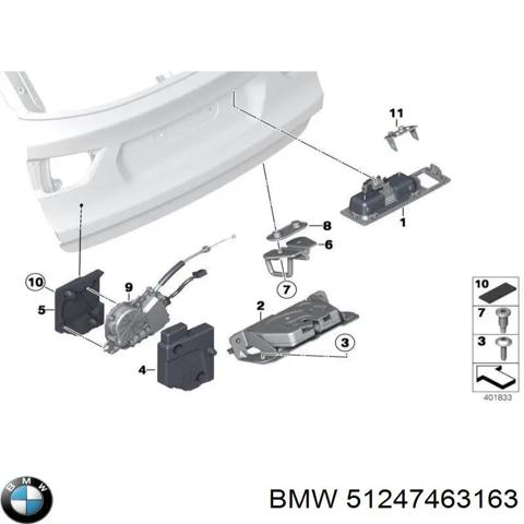 Ручка багажника 51247463163 BMW
