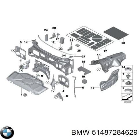 Утеплювач капота 51487284629 BMW