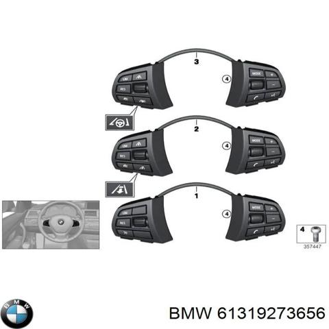 Блок кнопкових перемикачів кермового колеса 61319273656 BMW