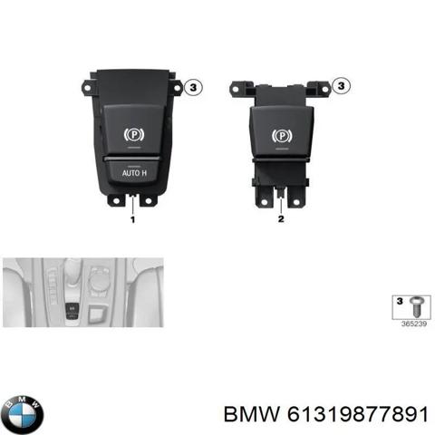 Кнопка електромеханічного гальма стоянки 61319877891 BMW