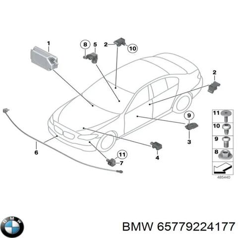 Датчик подушки безпеки 65779224177 BMW
