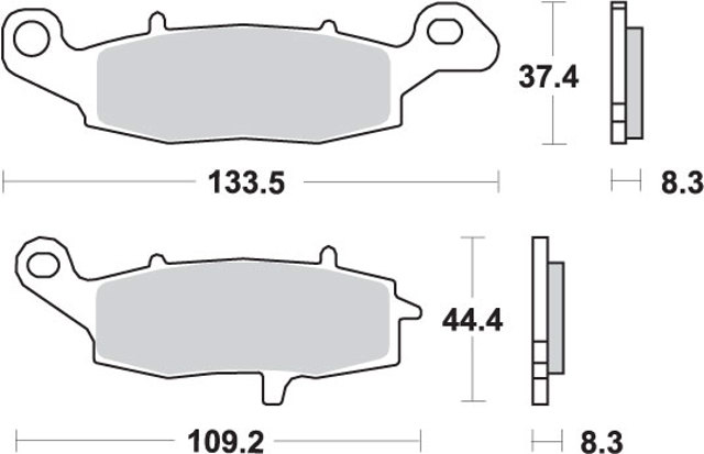 Колодки передні 705HS SBS