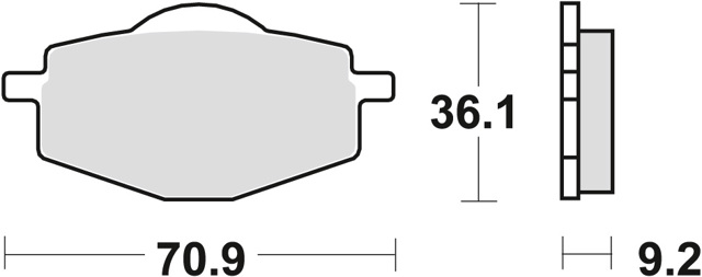 Колодки передні MCB539 TRW