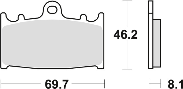 Передні гальмівні колодки MCB602 TRW