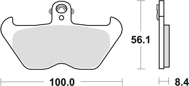 Колодки передні MCB680 TRW