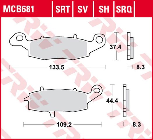 Дискові гальма MCB681SH TRW