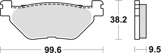 Комплект задніх колодок MCB731 TRW