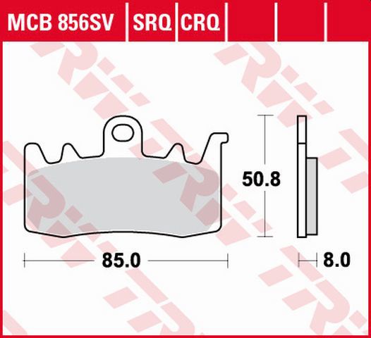 Передні гальмівні колодки MCB856SV TRW