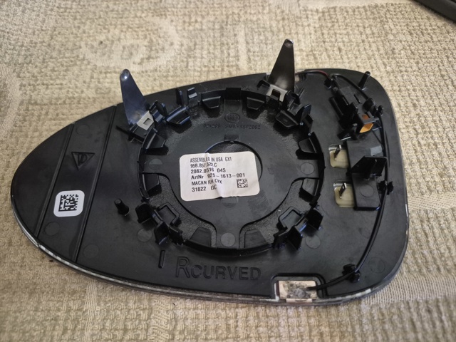 Скло дзеркала заднього виду, правого 95B857522C PORSCHE