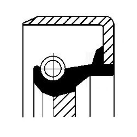 Сальник коленвала двигуна, передній ВАЗ 2107